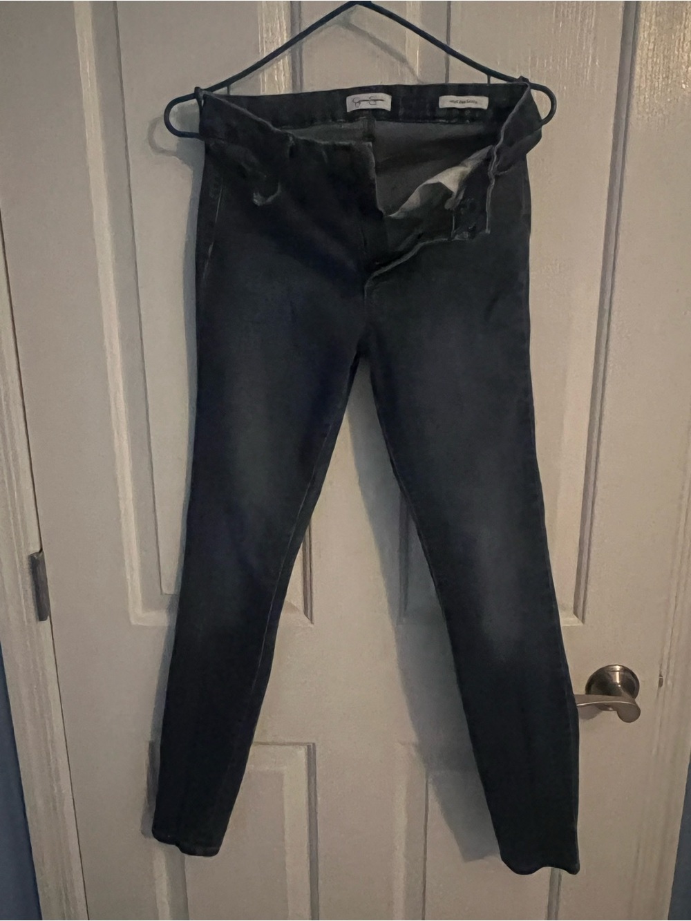 Jessica Simpson Washed Black Skinny Jeans